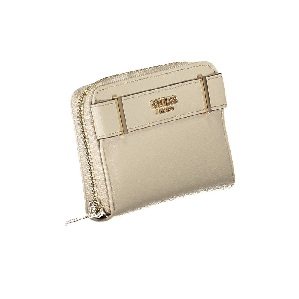 Guess Jeans Beige Polyethylen Brieftasche