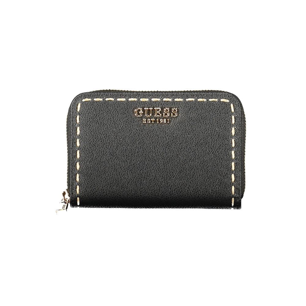 Guess Jeans Schwarzes Portemonnaie aus Polyethylen