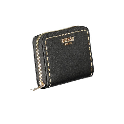 Guess Jeans Schwarzes Portemonnaie aus Polyethylen