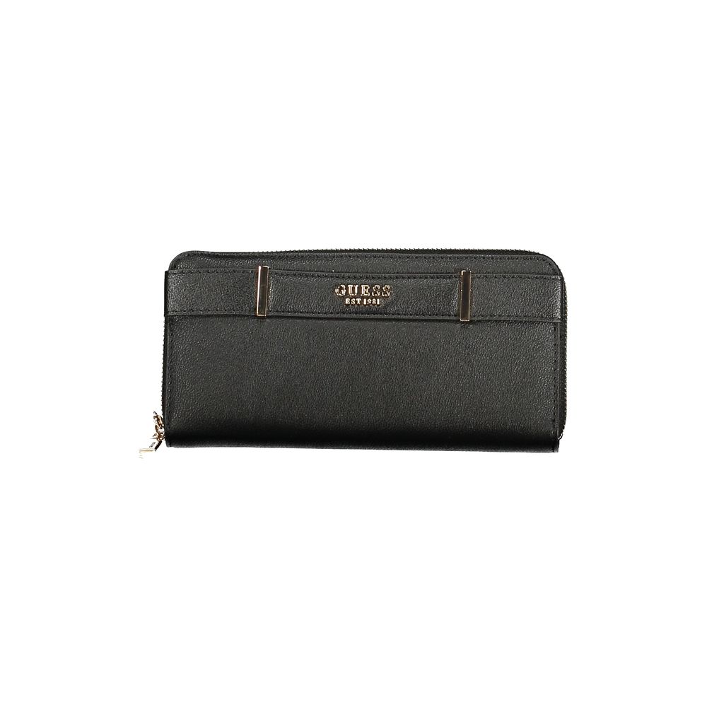 Guess Jeans Schwarzes Portemonnaie aus Polyethylen