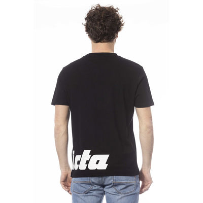Invicta Schwarzes Baumwolle Männer T-Shirt