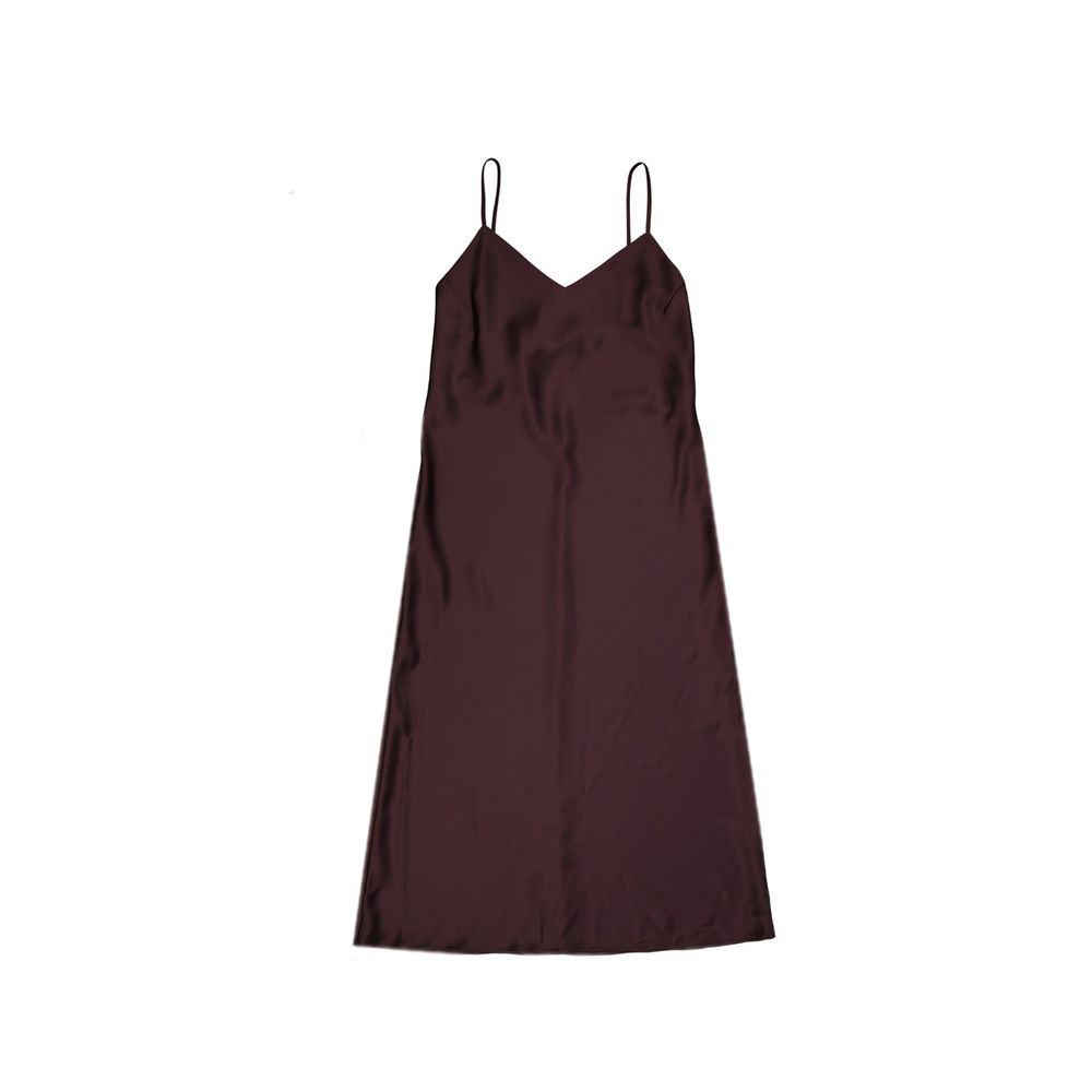 BLANCA VITA Acacia Satin Slip Midikleid