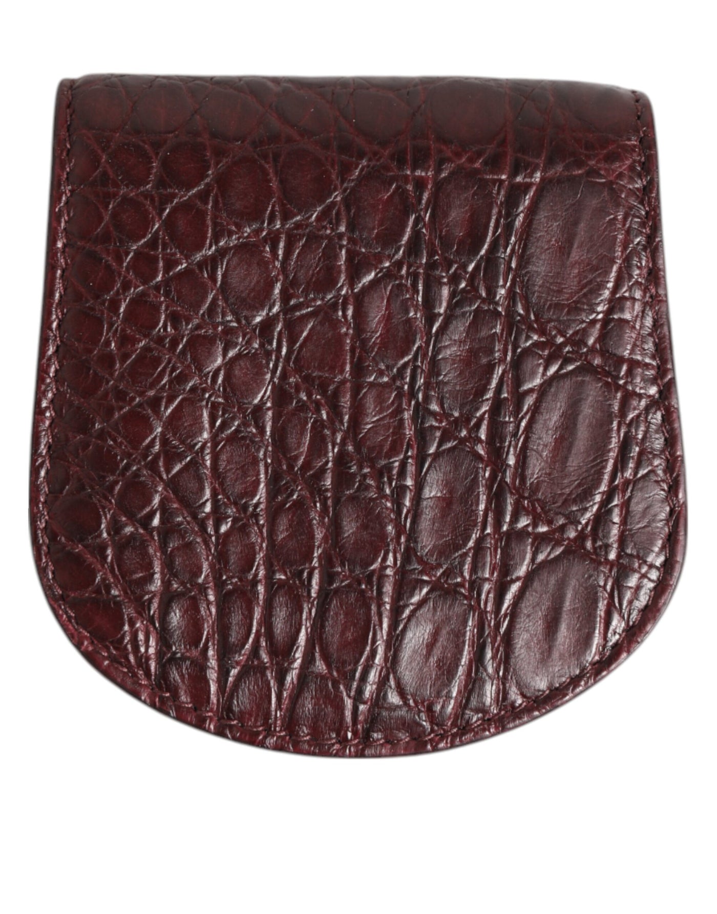 Dolce & Gabbana Burgunder Exotische Haut Münze Kondom Fall Halter Tasche Brieftasche