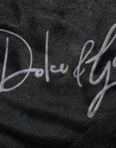 Dolce & Gabbana Schwarzer Polyester Pullover Sweatshirt Pullover
