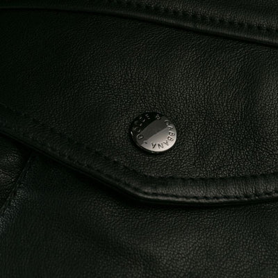 Dolce & Gabbana Schwarze Lammfelljacke