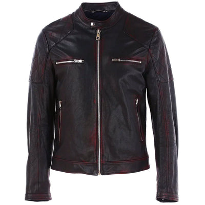 Dolce & Gabbana Schwarze Ziegenlederjacke