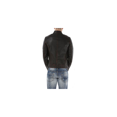 Dolce & Gabbana Schwarze Ziegenlederjacke