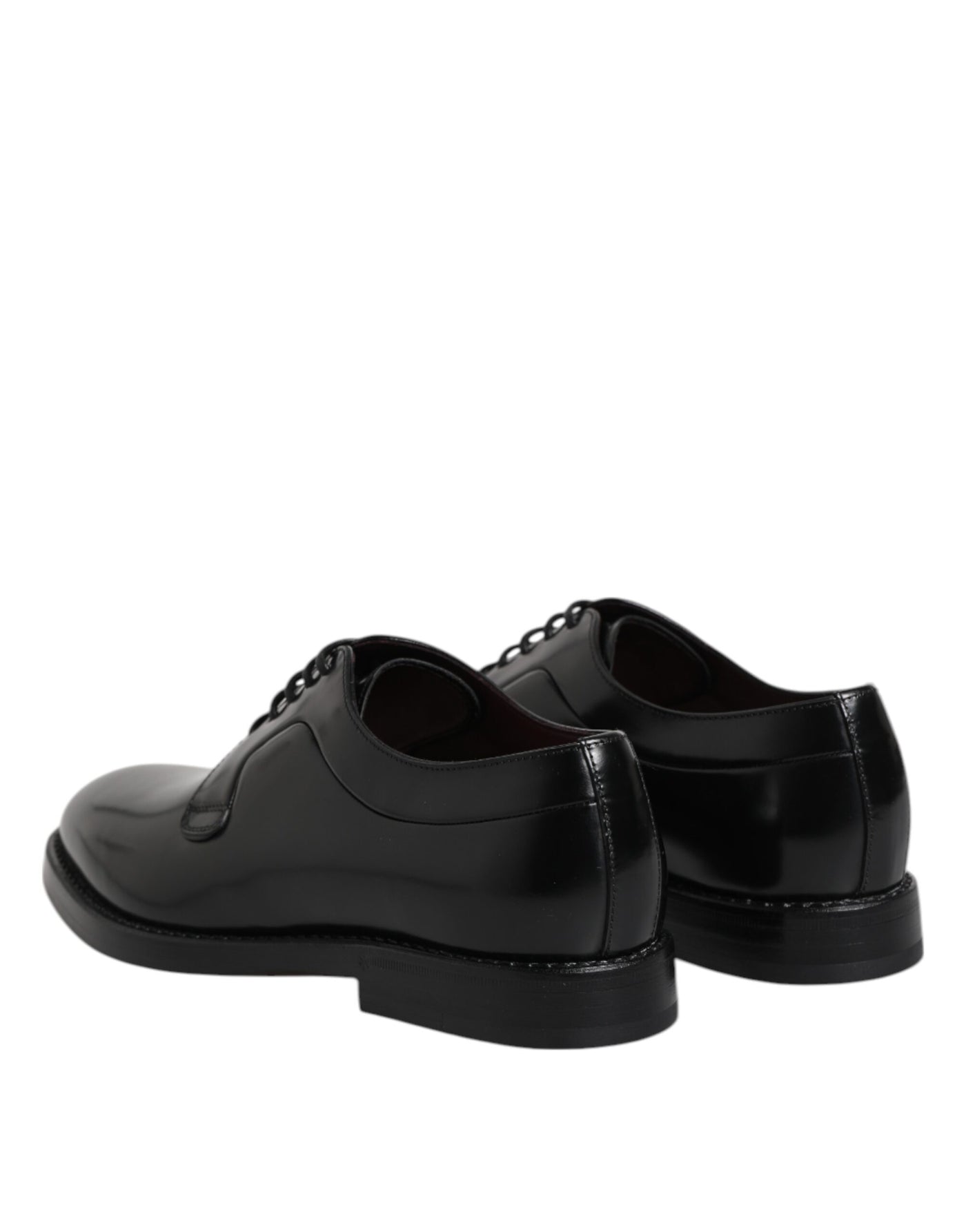 Dolce & Gabbana Schwarze Kalbsleder Schnürschuhe