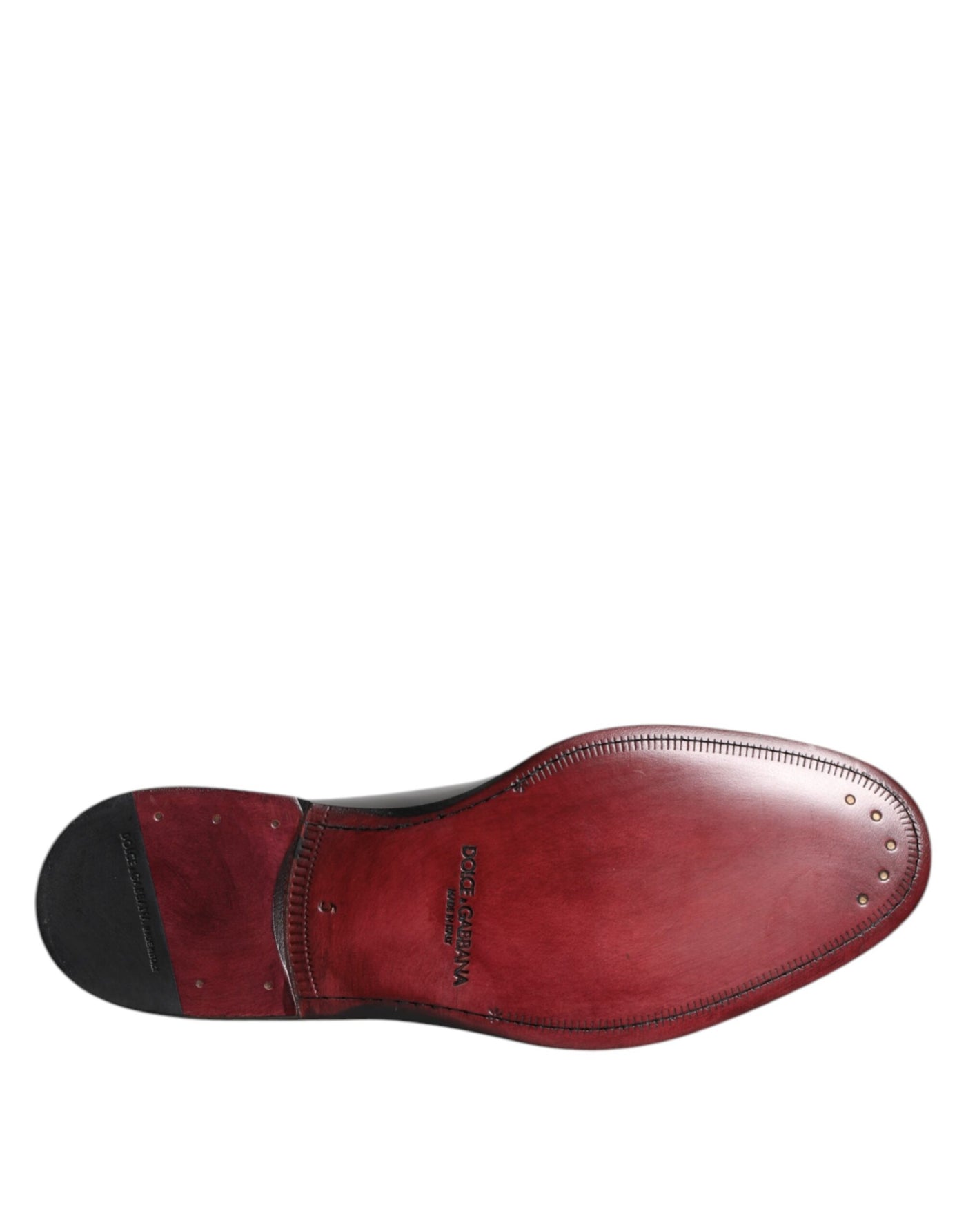 Dolce & Gabbana Schwarze Kalbsleder Schnürschuhe