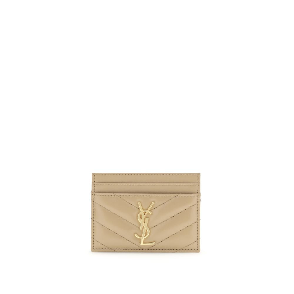 Saint Laurent Lammfell-Kartenetui