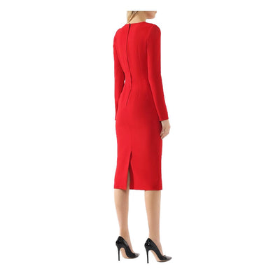 Dolce & Gabbana Rotes Viskosekleid