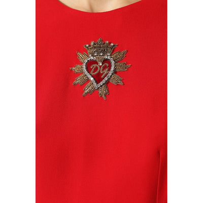 Dolce & Gabbana Rotes Viskosekleid