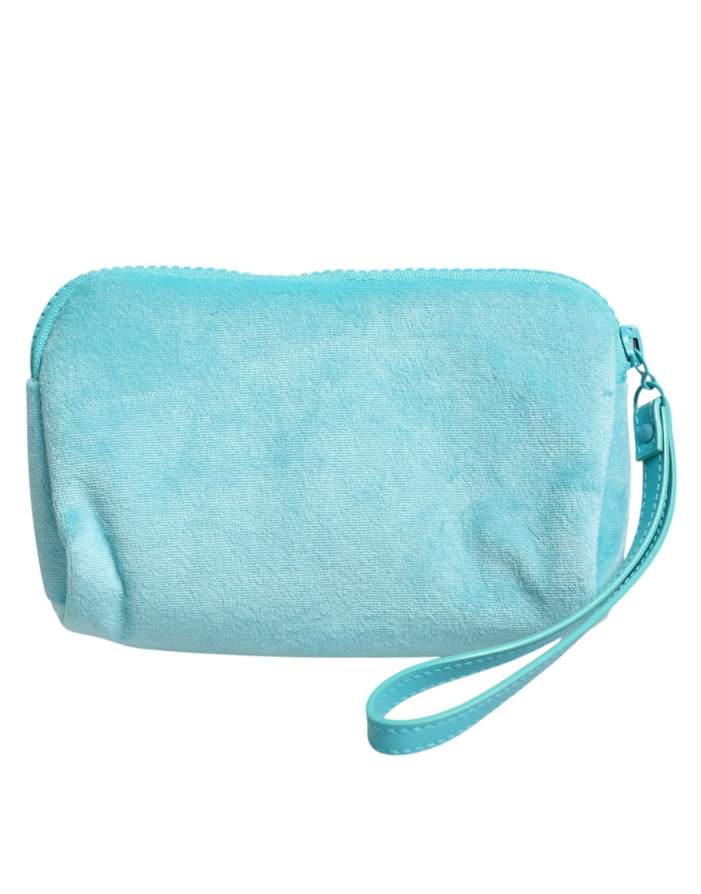 Dolce & Gabbana Hellblaue solide Logo-Kupplung-Sonnenbrillenhalter-Tasche