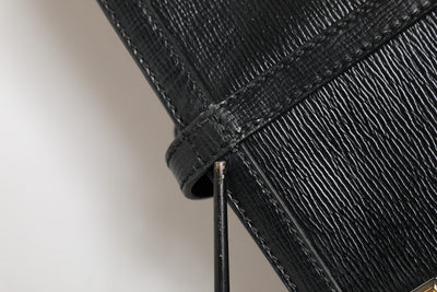 Dolce & Gabbana Schwarz Leder Miss Escape Shopping Tote Frauen Borse Tasche