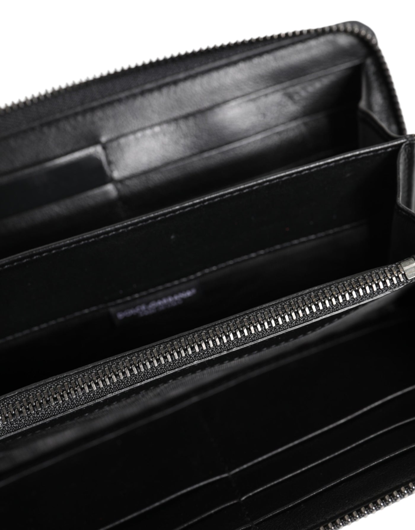 Dolce & Gabbana Schwarz Blau Exotisches Leder Männer Kontinentale Clutch Brieftasche