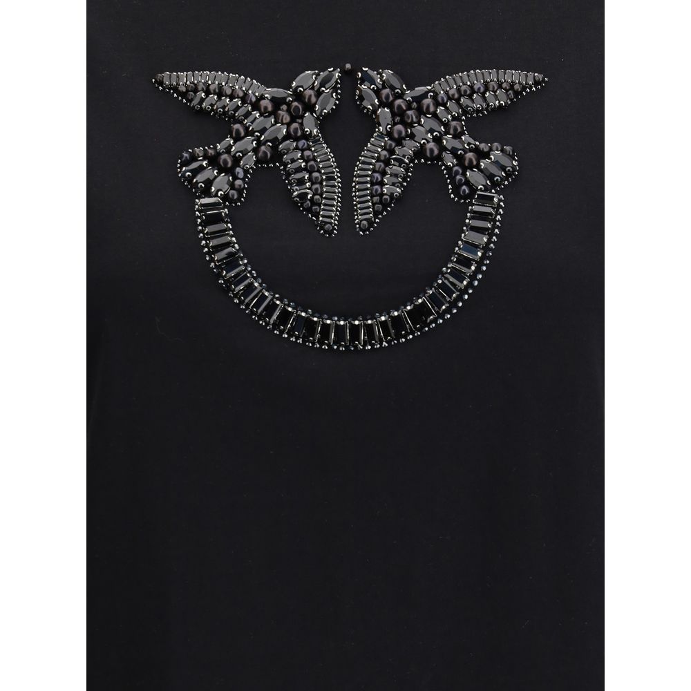 PINKO T-Shirt mit gesticktem Logo