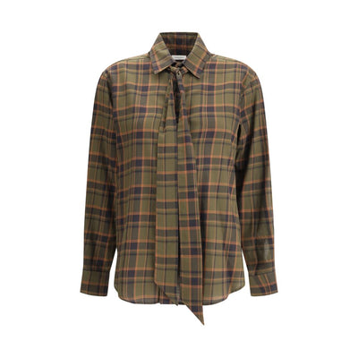 Saint Laurent Cassandre Karo-Lavaliershemd