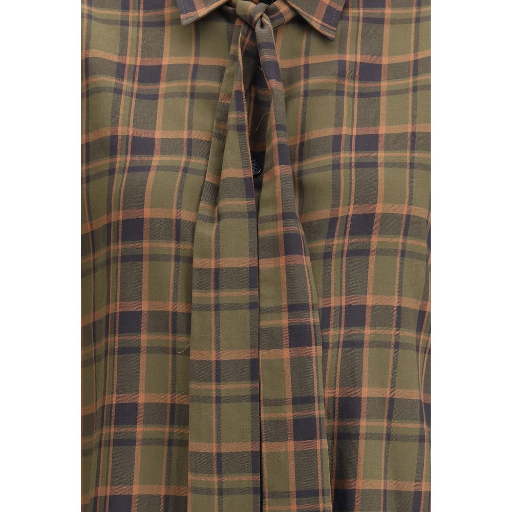 Saint Laurent Cassandre Karo-Lavaliershemd