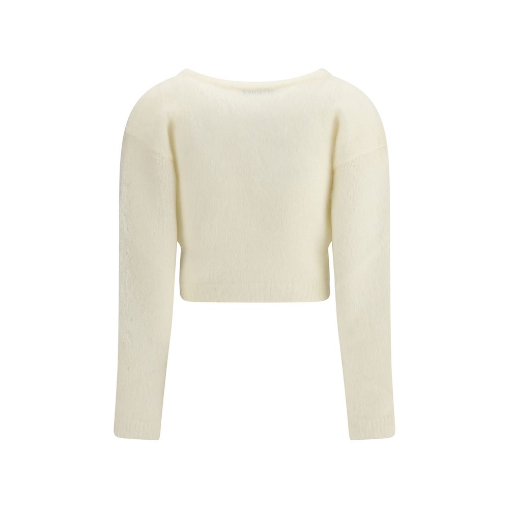 Alessandra Rich Mohair-Cardigan mit Stickerei