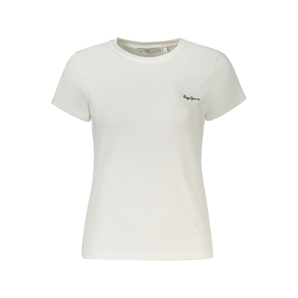 Pepe Jeans Weißes Baumwoll-T-Shirt für Frauen