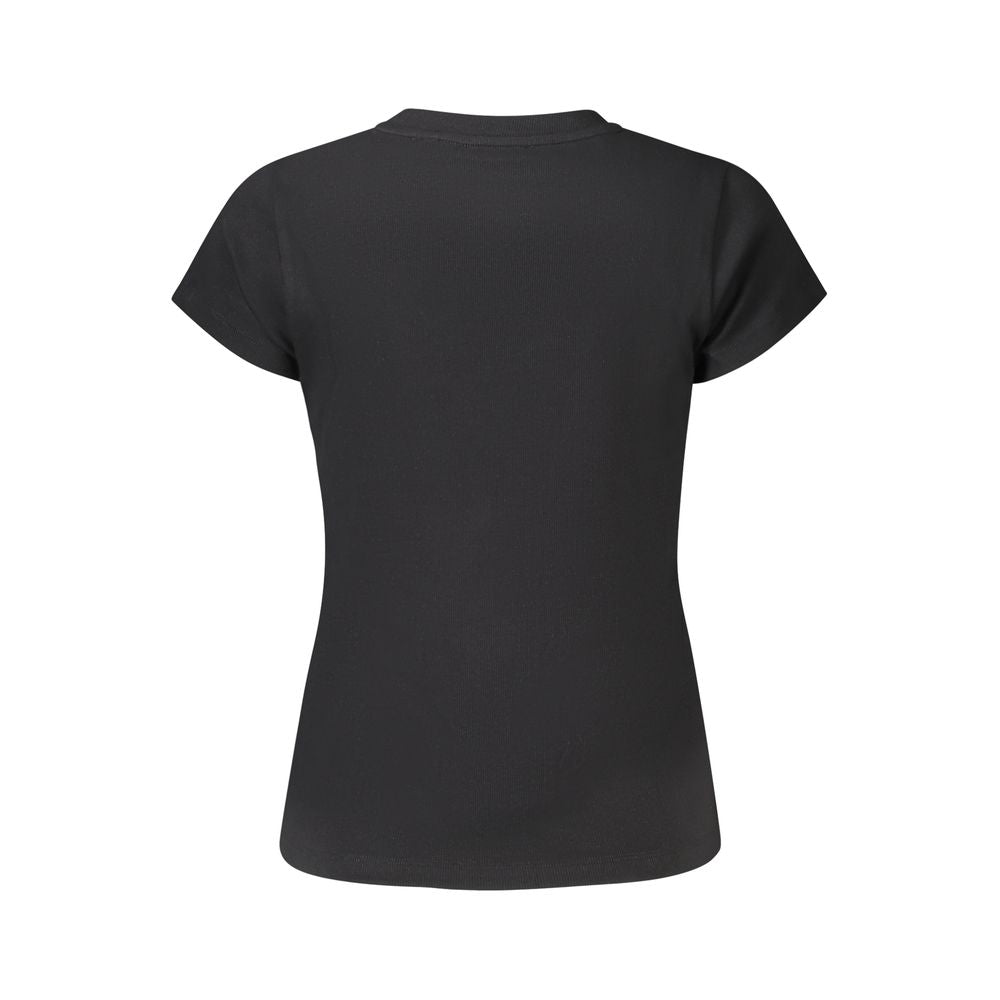 Pepe Jeans Schwarzes Baumwoll-T-Shirt für Frauen