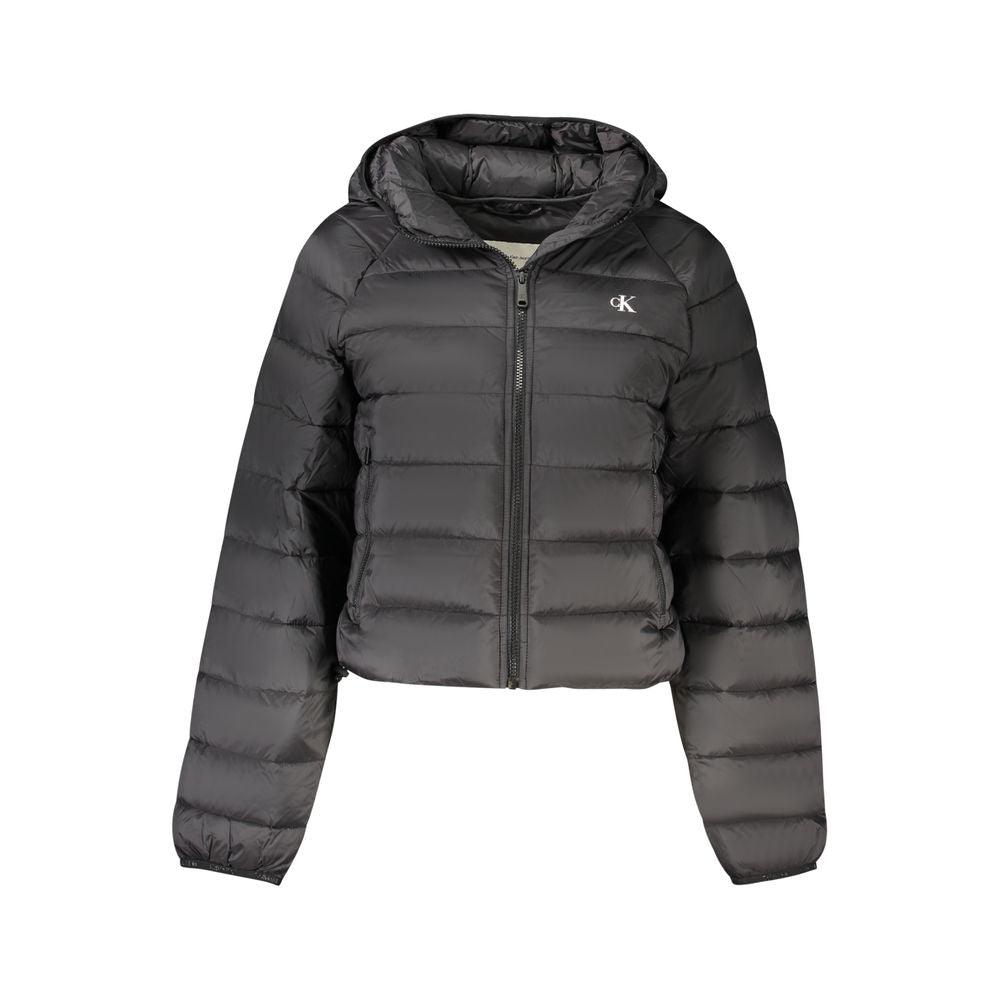 Calvin Klein Schwarze Nylon Frauen Jacke