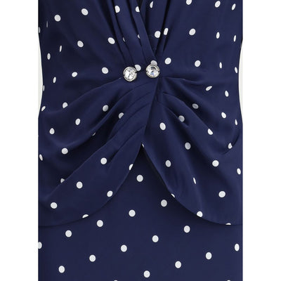 Alessandra Rich Polka-Dot-Kleid