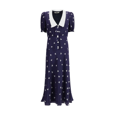 Alessandra Rich Kleid mit Schleifenmuster