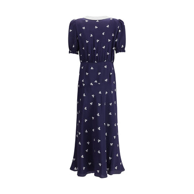 Alessandra Rich Kleid mit Schleifenmuster