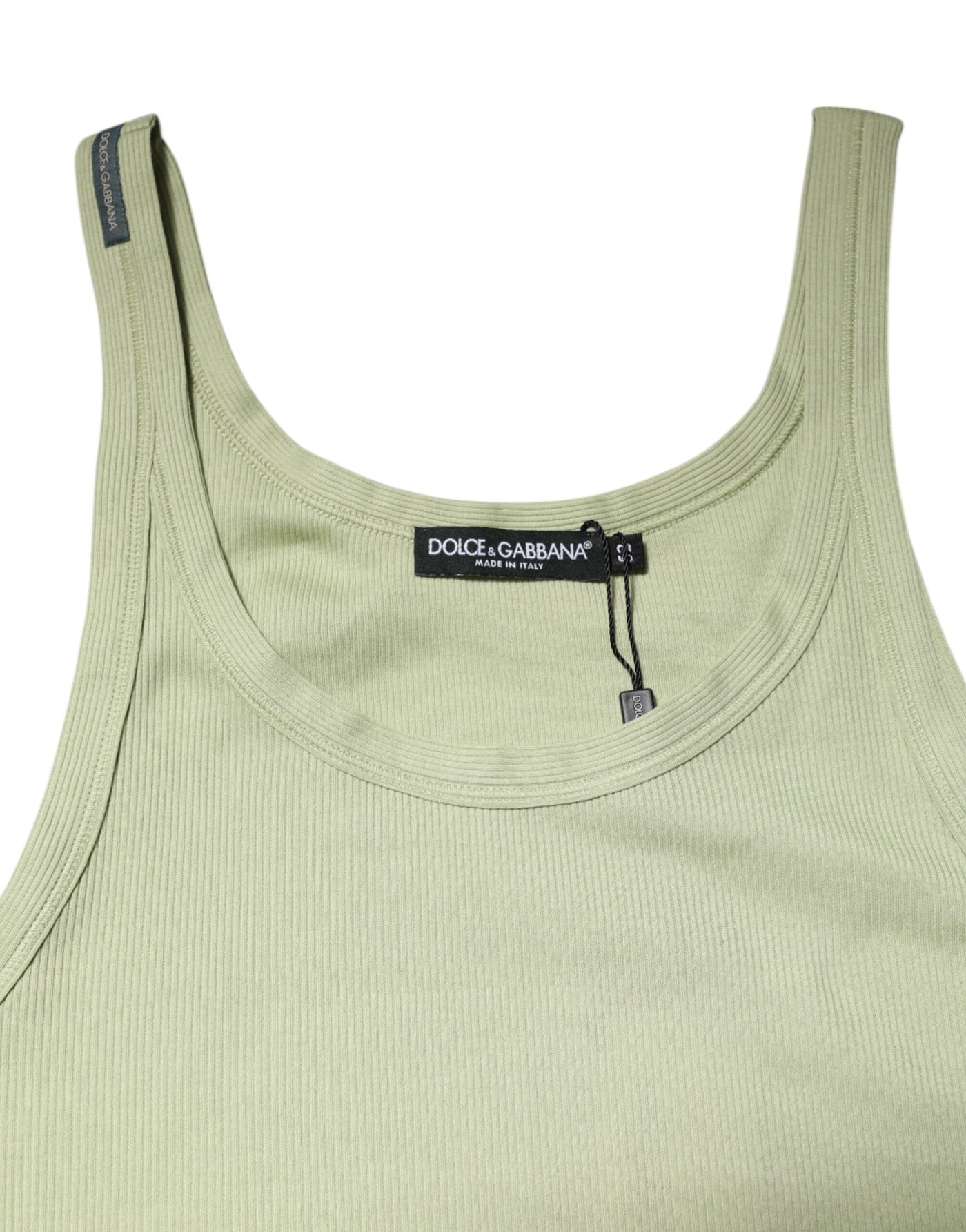 Dolce & Gabbana Hellgrünes Tank-T-Shirt ärmellos Männer Männer-T-Shirt