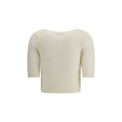Alessandra Rich Kurzarm-Pullover aus Mohair