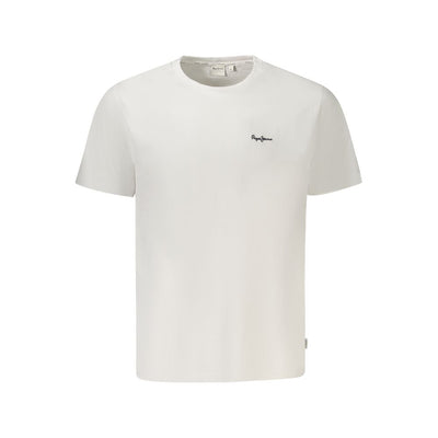 Pepe Jeans Weißes Baumwolle Männer T-Shirt