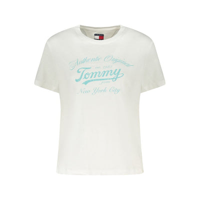Tommy Hilfiger Weißes T-Shirt aus Baumwolle für Frauen