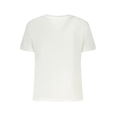 Tommy Hilfiger Weißes T-Shirt aus Baumwolle für Frauen