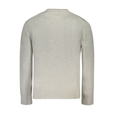 Tommy Hilfiger Grauer Baumwollpullover für Männer