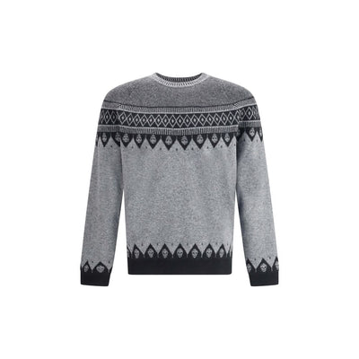 Alexander McQueen Jacquardmuster mit Totenköpfen Pullover