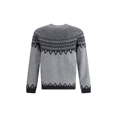 Alexander McQueen Jacquardmuster mit Totenköpfen Pullover