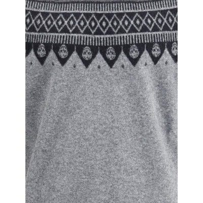Alexander McQueen Jacquardmuster mit Totenköpfen Pullover