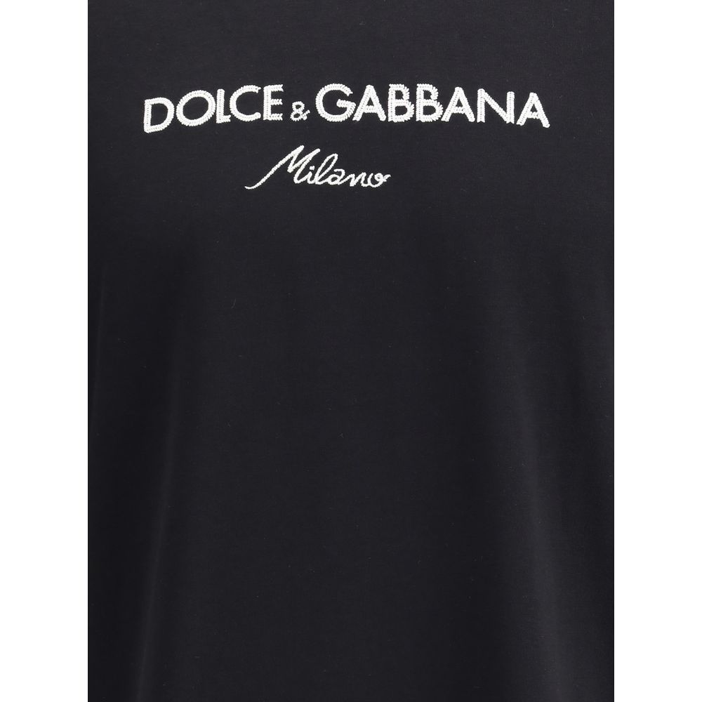 Dolce & Gabbana T-Shirt mit doppeltem Kragen