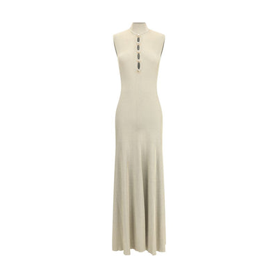 Self-Portrait Langes Kleid aus Lurexstrick