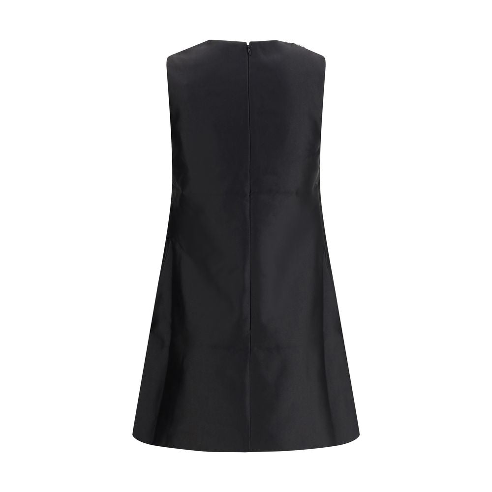 Self-Portrait Kurzes Kleid aus Taft mit verzierten Borten