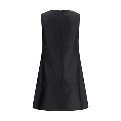 Self-Portrait Kurzes Kleid aus Taft mit verzierten Borten