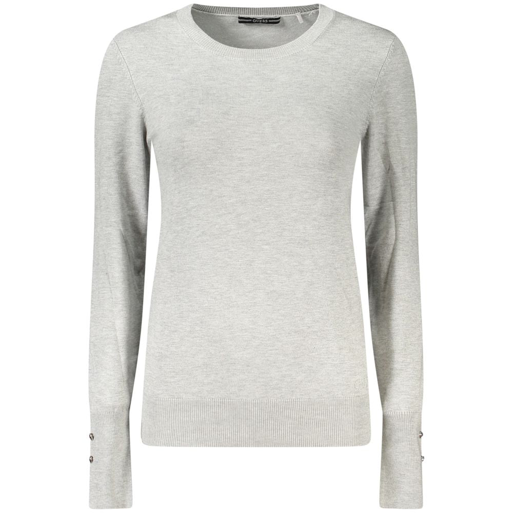 Guess Jeans Grauer Viskose Pullover für Frauen