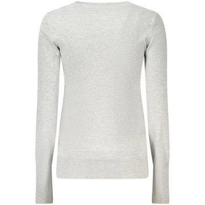Guess Jeans Grauer Viskose Pullover für Frauen