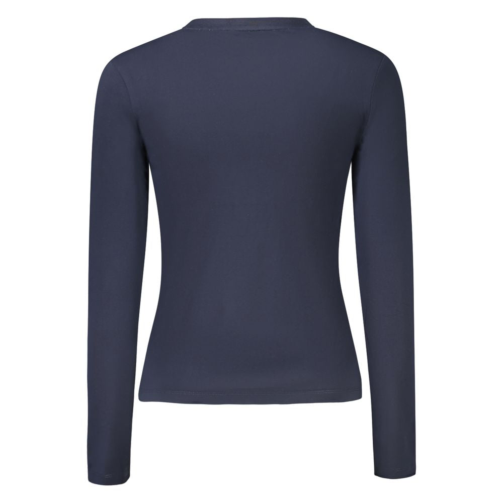 Guess Jeans T-Shirt aus blauer Baumwolle für Frauen