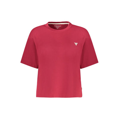 Guess Jeans Rotes Baumwoll-Top für Frauen