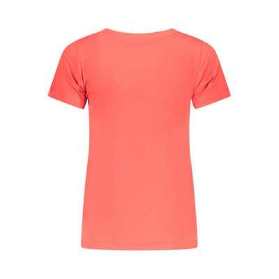 Pepe Jeans Rotes Baumwoll-T-Shirt für Frauen