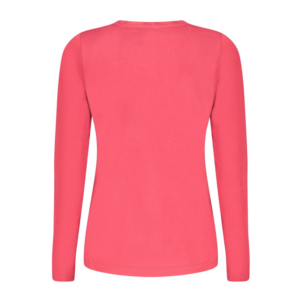 Pepe Jeans Rotes Baumwoll-T-Shirt für Frauen