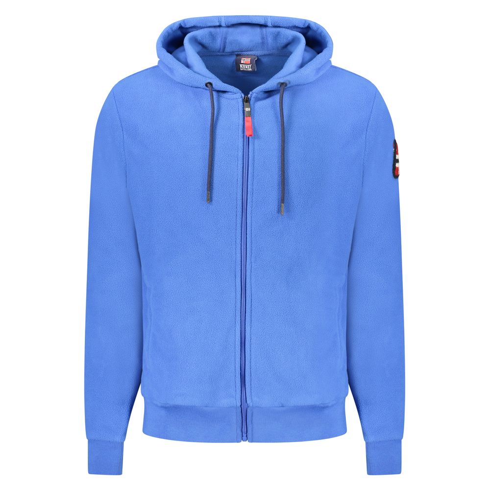 Norway 1963 Blauer Polyester-Pullover für Männer