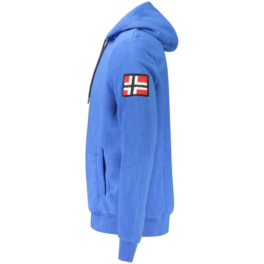 Norway 1963 Blauer Polyester-Pullover für Männer